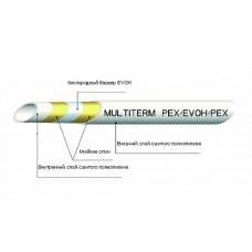 Труба MultiTerm PEX/Evoh/Pex 16х2мм, рулон 300м, бел. UNI 2160016020300
