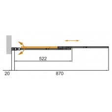 Душевая шторка на ванну CEZARES SLIDER-VF-11