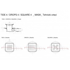 Точечный трап PESTAN Confluo Standard Square Mask