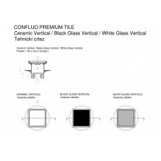 Точечный трап PESTAN Confluo Standard White Glass