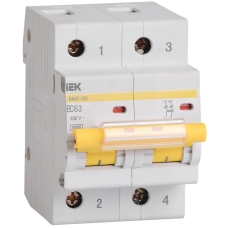 Выключатель автоматический модульный Выключатель автоматический ВА47-100 2Р 80А 10кА х-ка С