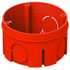 Коробка монтажная, лючок Коробка установочная 68 х 40 мм круглая, красная