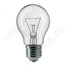 Лампа накаливания ЛОН 75Вт A55 230В E27 прозрачная (в упаковке 10шт)