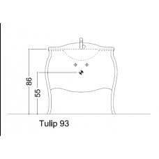 Мебель для ванной CEZARES TULIP 93