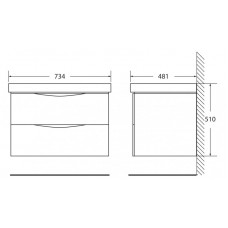 Мебель для ванной комнаты BELBAGNO FLY-700