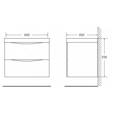 Мебель для ванной комнаты BELBAGNO MARINO-650