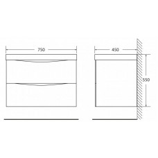 Мебель для ванной комнаты BELBAGNO MARINO-750