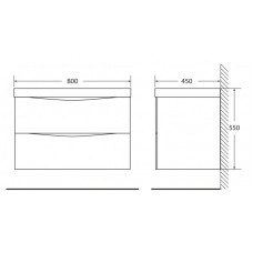 Мебель для ванной комнаты BELBAGNO MARINO-800