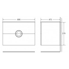 Мебель для ванной комнаты BELBAGNO ONDA-800