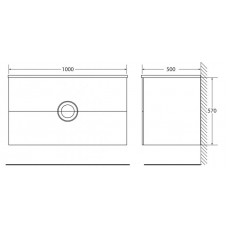 Мебель для ванной комнаты BELBAGNO ONDA-1000