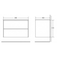 Мебель для ванной комнаты BELBAGNO PIETRA