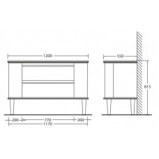 Мебель для ванной комнаты BELBAGNO RADICE 1200