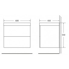 Мебель для ванной комнаты BELBAGNO REGINA-600