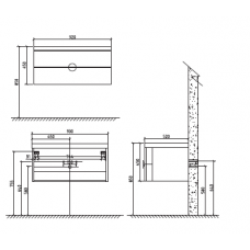 Мебель для ванной комнаты  BELBAGNO SENSO-920