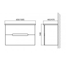Мебель для ванной комнаты  BELBAGNO SOFT-650