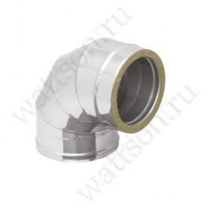 Дымоход Отвод 150/90 ТЕРМО/50 (жаропрочная/0,8)