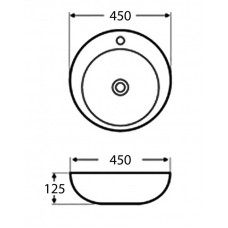 Раковина накладная BELBAGNO BB3096