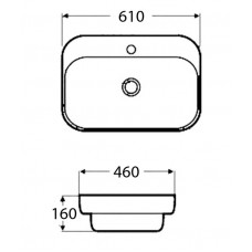 Раковина накладная BELBAGNO BB6052