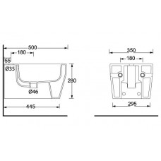 Биде подвесное BELBAGNO ALISE