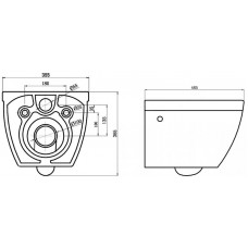 Унитаз подвесной BELBAGNO CENTO-R