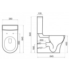 Унитаз-компакт  BELBAGNO DELUCA