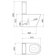 Унитаз-компакт BELBAGNO FLAY-R