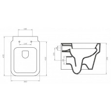 Унитаз подвесной BELBAGNO JANICE