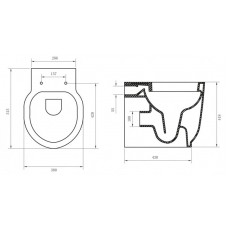 Унитаз приставной BELBAGNO SABRINA