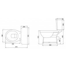 Унитаз-компакт BELBAGNO TREVI