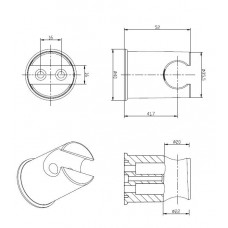 Держатель душа CEZARES Articoli Vari CZR-SOC4