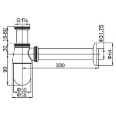 Сифон для раковины Articoli Vari CZR-SB2-02 (01,03)