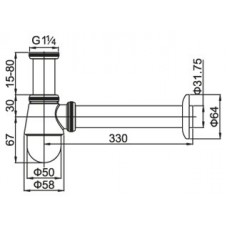 Сифон для раковины Articoli Vari CZR-SB3-03(01,02)