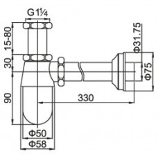 Сифон для раковины Articoli Vari CZR-SB4-01(02,03)