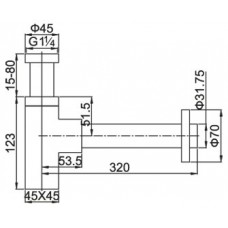 Сифон для раковины Articoli Vari CZR-SMQ2-01(02,03)