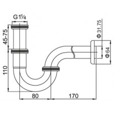 Сифон для раковины Articoli Vari CZR-STC-01(02,03)