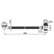 Слив-перелив BB5-OVF-03