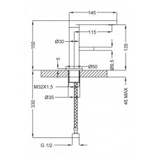 Смеситель для раковины CEZARES ECO-LSM1