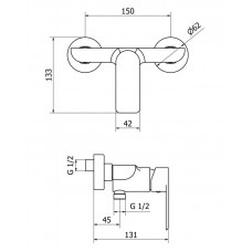 Смеситель для душа CEZARES FURORE-DM-01-Cr