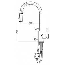 Смеситель для кухни двухрежимный BELBAGNO BB-LAM31A-IN