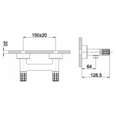 Смеситель для душа BELBAGNO IMPULSO IMP-ESDM-CRM