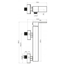 Смеситель для душа BELBAGNO MAGNA MAG-ESDM-CRM