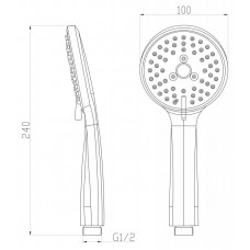 Ручной душ BELBAGNO NOVA BB-D1C4-IN