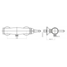 Смеситель для душа BELBAGNO TIFFANI TIF-ESDM-CRM